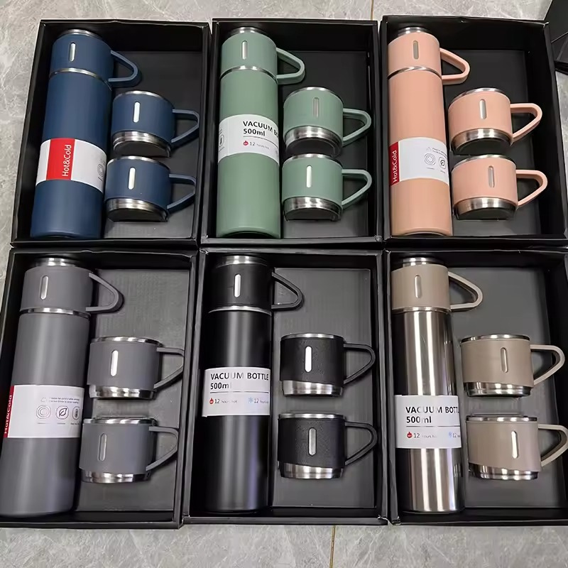 VacuSip-set met geïsoleerde thermosflessen