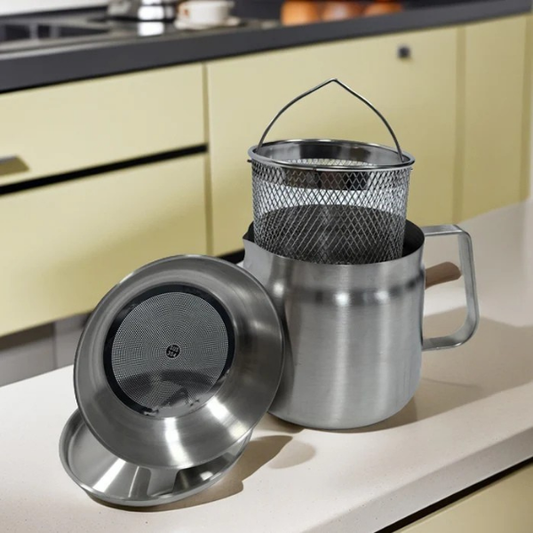 SteelFry frituurpan met ingebouwd oliefilter