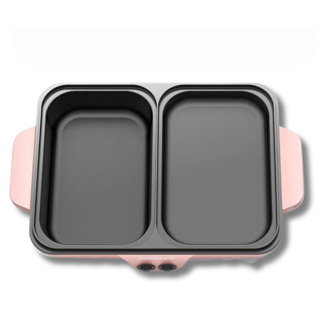 2 in 1 Electric Hot Pot met Grill