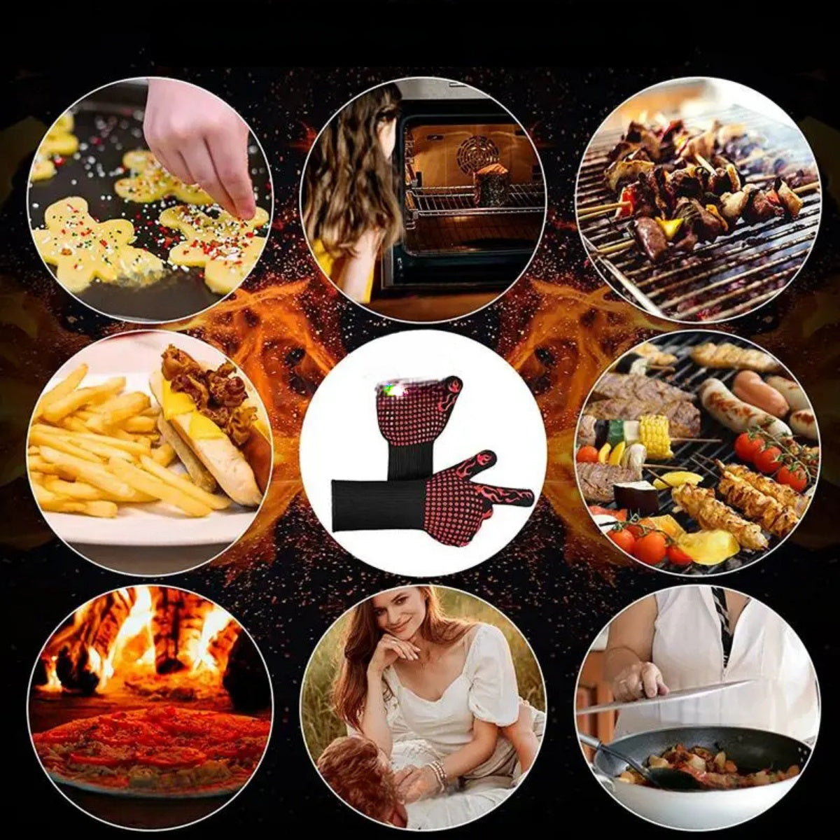 FireGuard - BBQ handschoenen tot 800°C