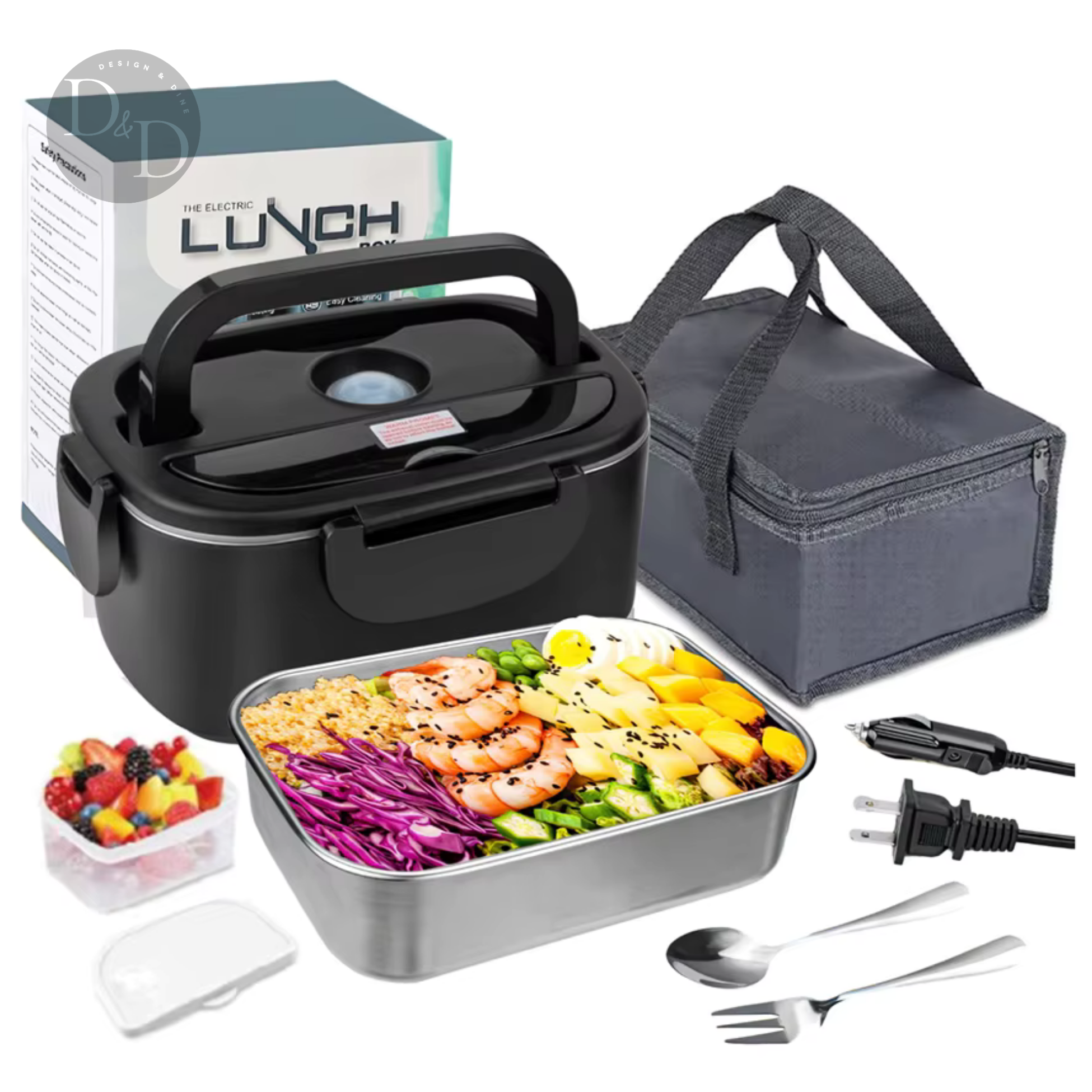 Heat & Eat - Elektrisch verwarmde lunchbox - Design & Dine