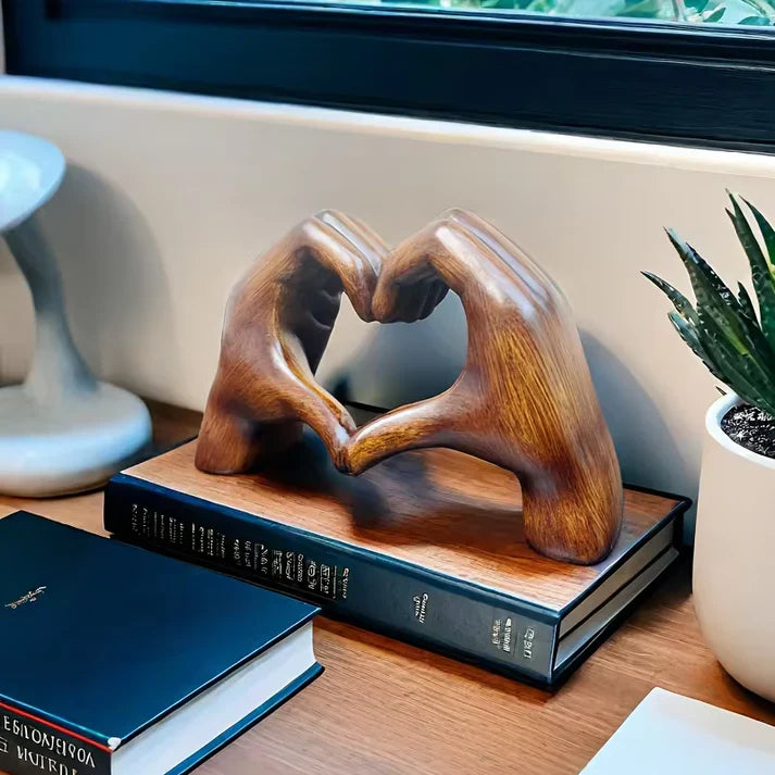 WarmHold Hart Handen Sculptuur – Handgemaakt
