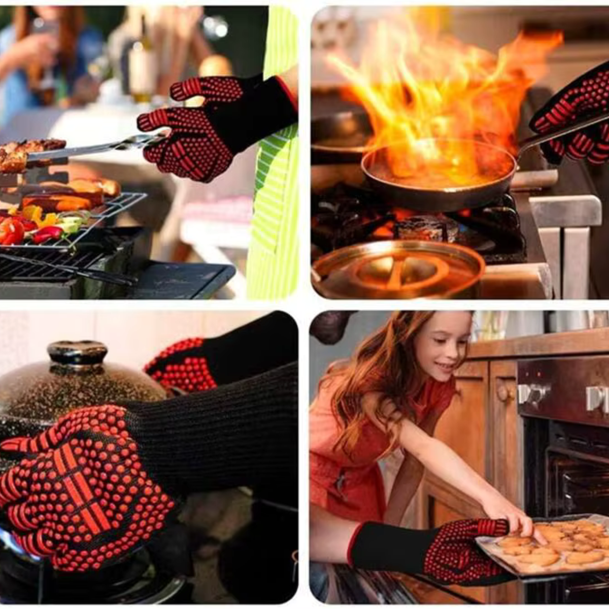 FireGuard - BBQ handschoenen tot 800°C - Design & Dine