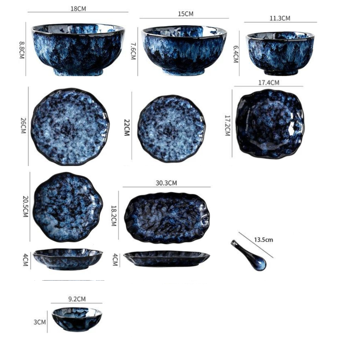 Blue Nebula 10-delige servies