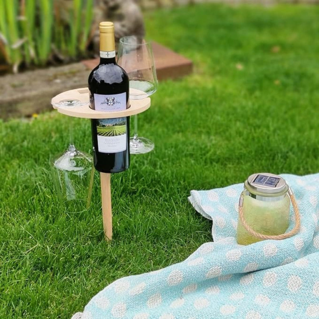 VinePicnic Opvouwbare Wijntafel - Houten Buitentafel