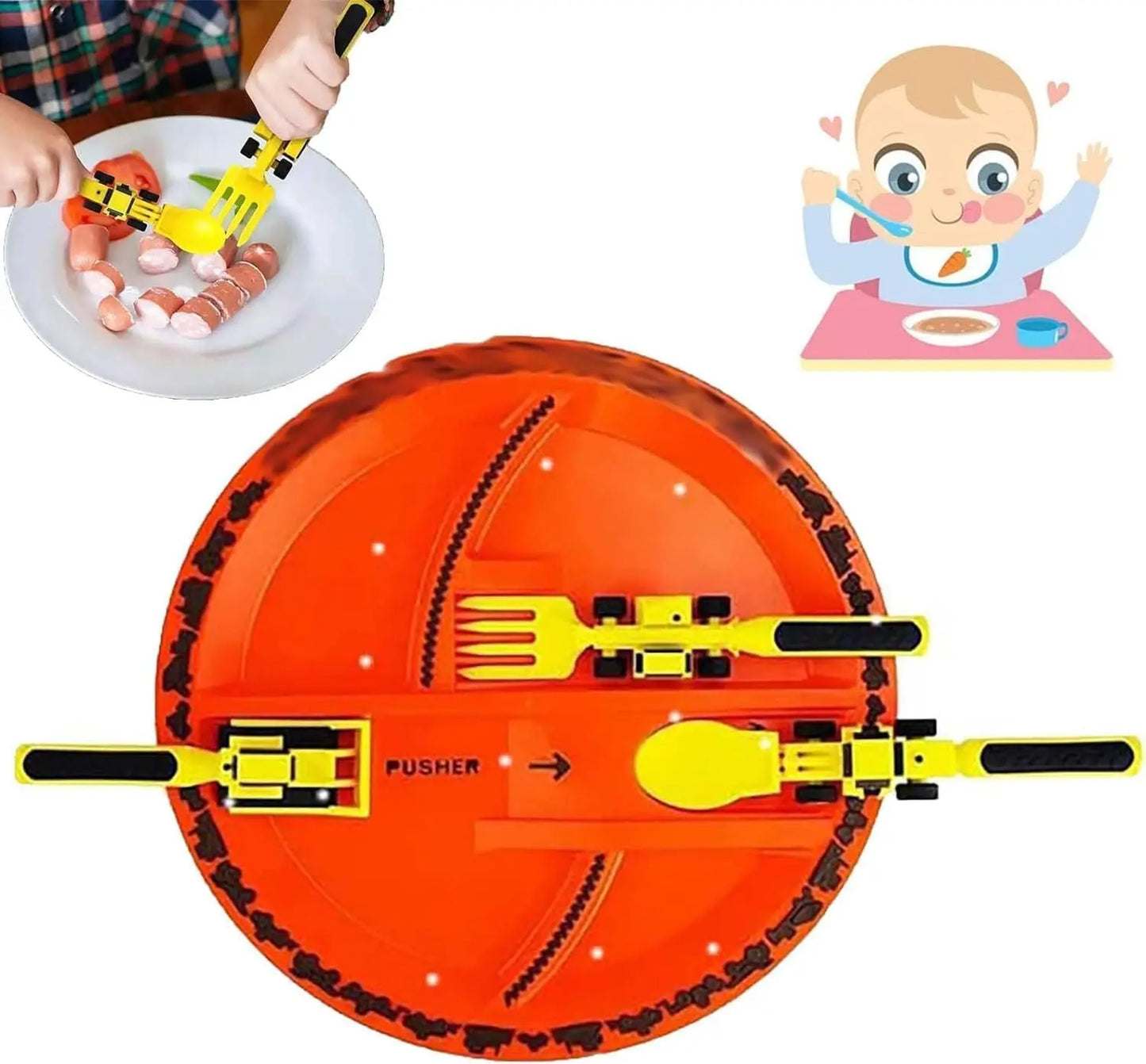 Digger™ Speels kinderbestek - 3 varianten - Design & Dine