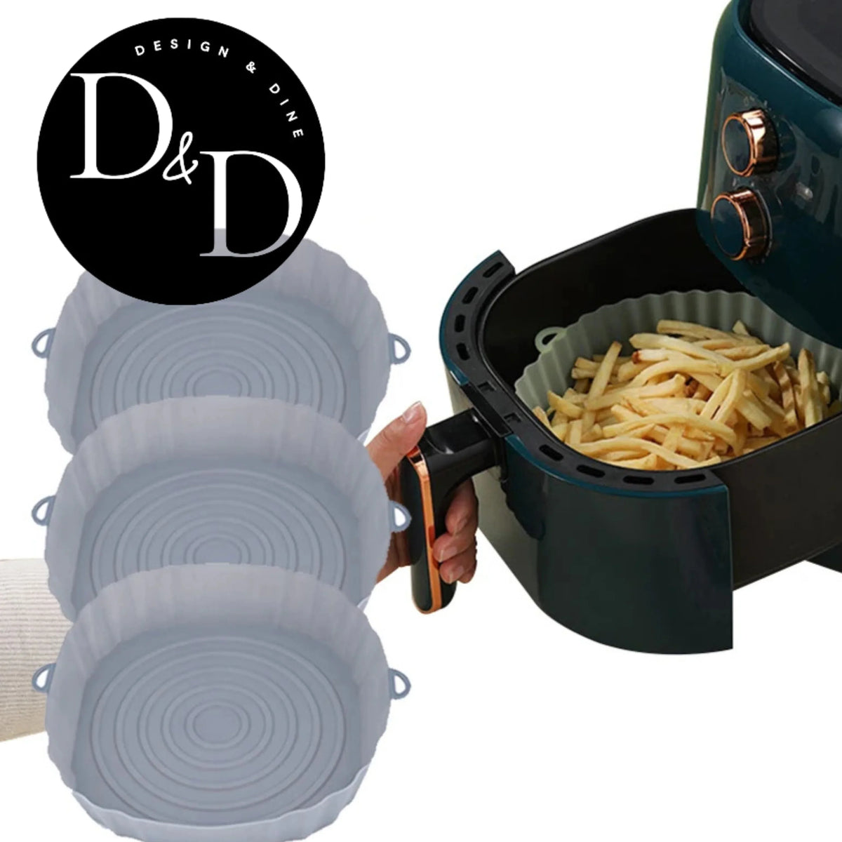 ChefFlex – Herbruikbare airfryer Siliconen schaaltjes - Design & Dine