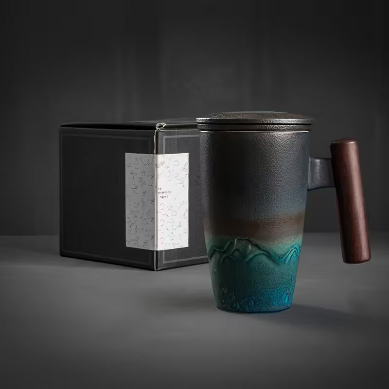 Keramische mok voor koffie en the
