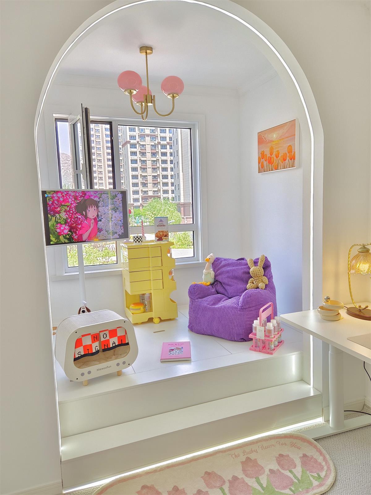 Marshmallow Kroonluchter Goud Roze Glas Plafondlamp