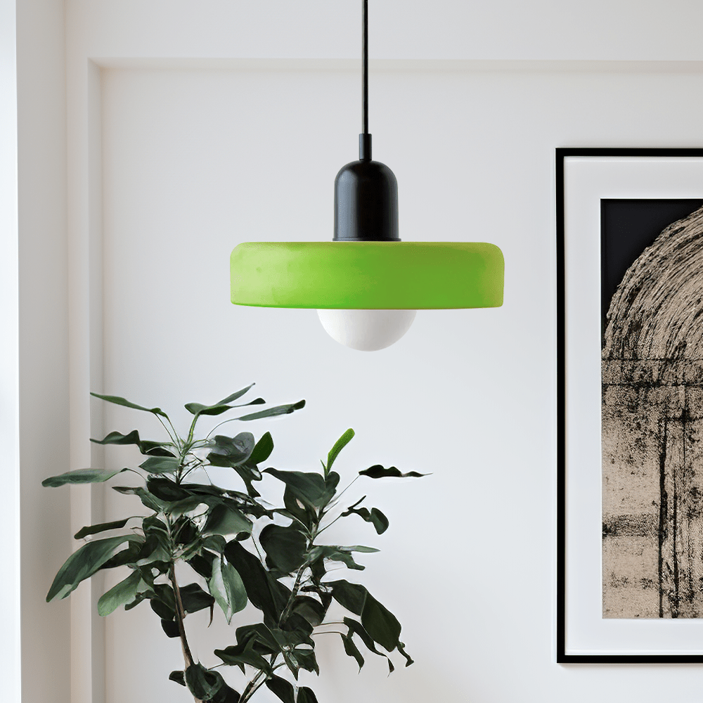 Colora Bauhaus Hanglamp Gekleurd Glas Rond Design