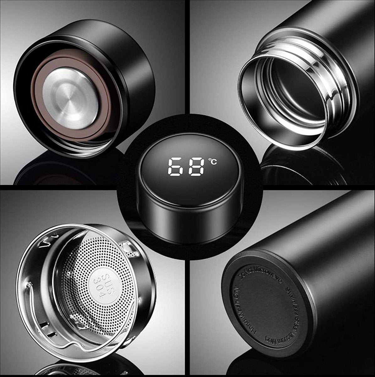 TEMP'on Thermosfles incl. geïntegreerd theezeef - Design & Dine