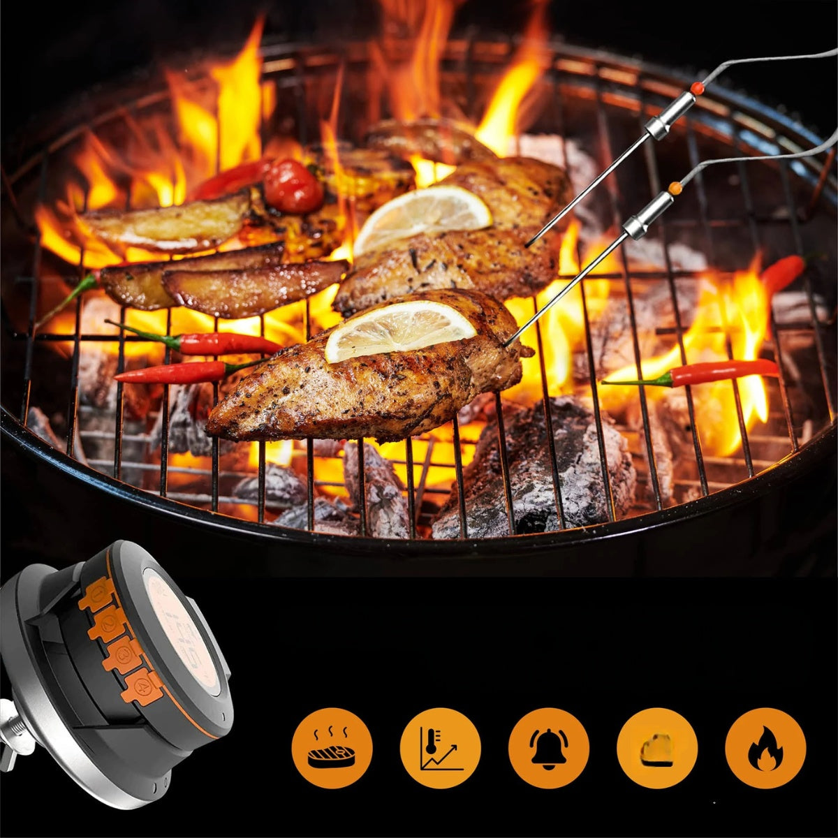 Ai BBQ temperatuurmeter + Gratis mobile app