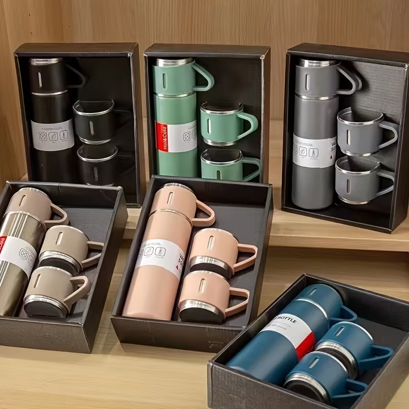 VacuSip-set met geïsoleerde thermosflessen