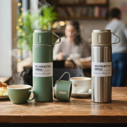VacuSip-set met geïsoleerde thermosflessen