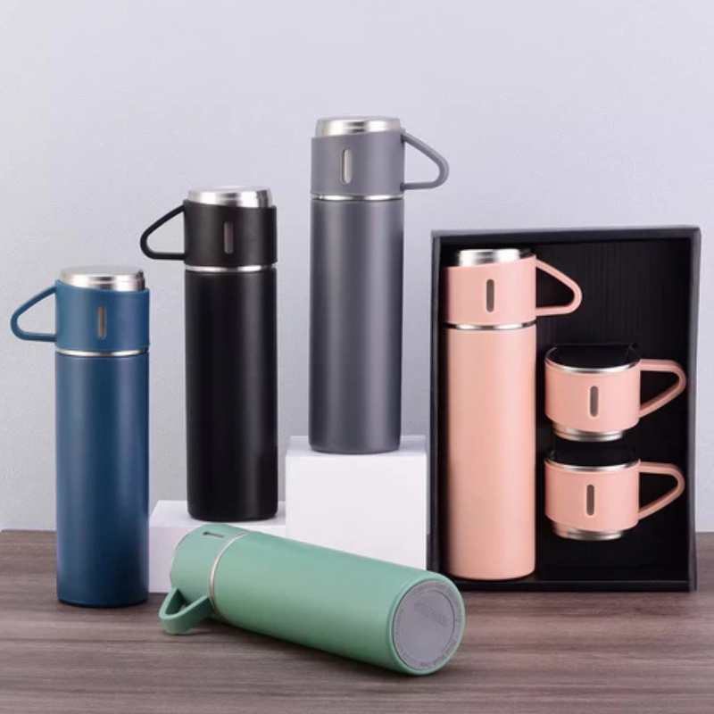 VacuSip-set met geïsoleerde thermosflessen