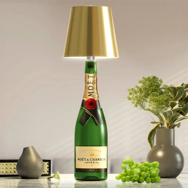 EcoGlow bottle light - Oplaadbare fles ledlamp - Design & Dine