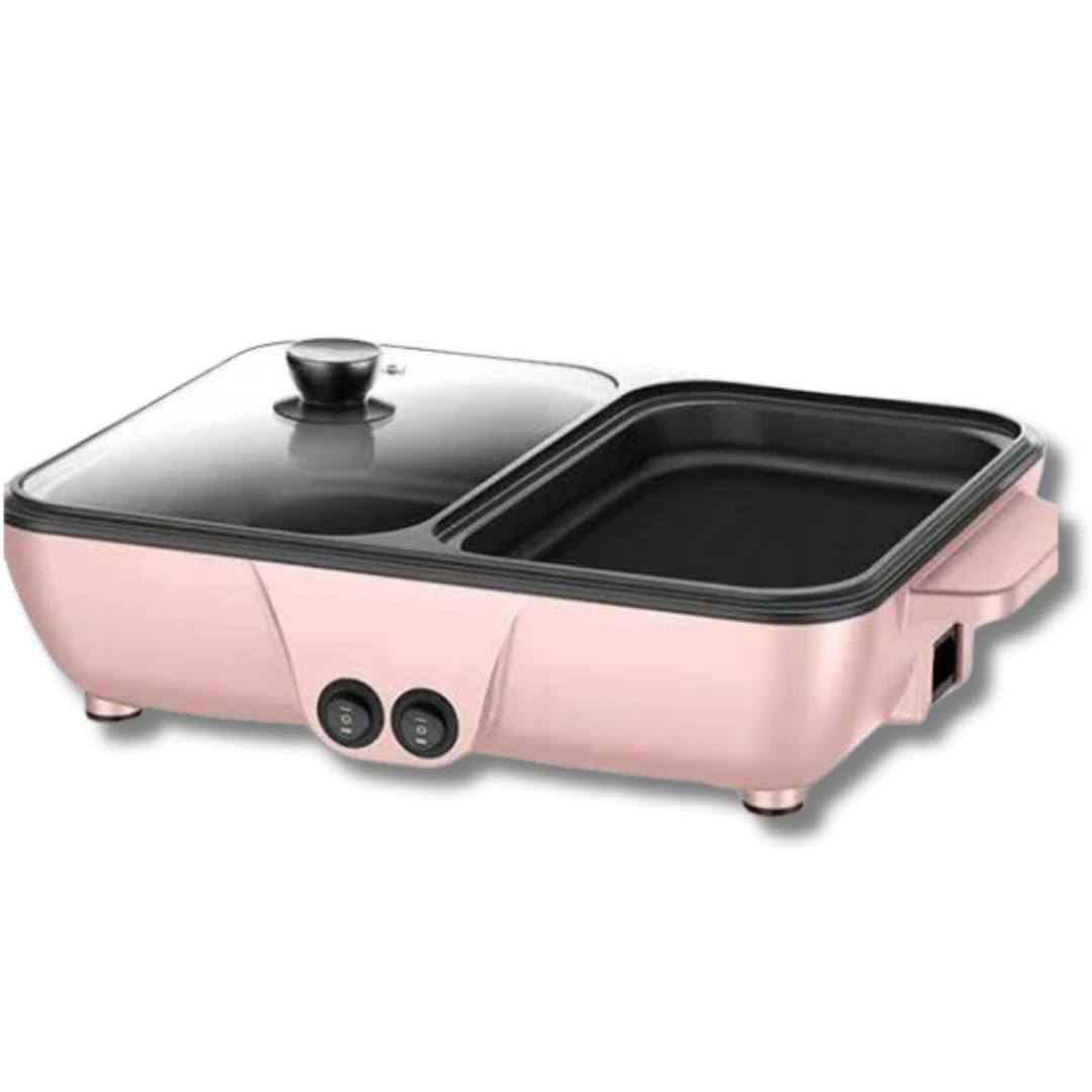 2 in 1 Electric Hot Pot met Grill