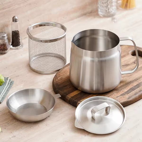 SteelFry frituurpan met ingebouwd oliefilter