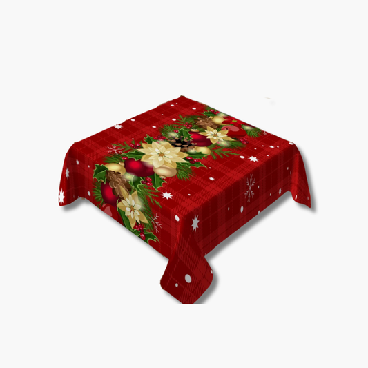 Kerst Tafelkleed met Hulst en Bessen