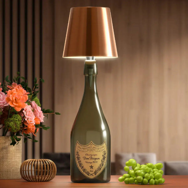 EcoGlow bottle light - Oplaadbare fles ledlamp - Design & Dine