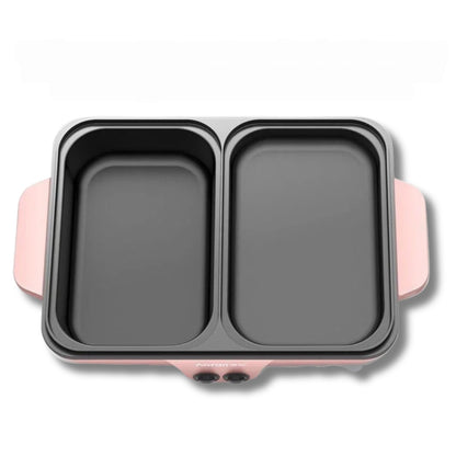 2 in 1 Electric Hot Pot met Grill