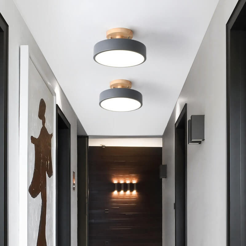 NordWood LED-Plafondlamp - 3 Kleurenmodi