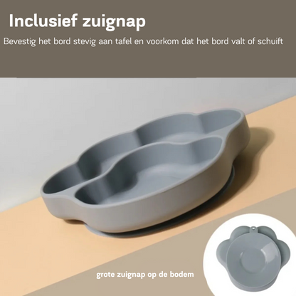 KleverKiddie™ StickyPaw - siliconen bordje - Design & Dine