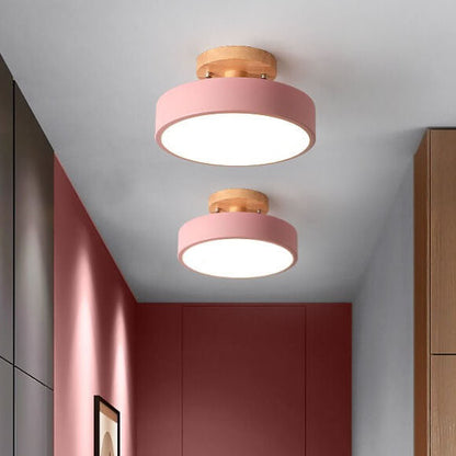 NordWood LED-Plafondlamp - 3 Kleurenmodi