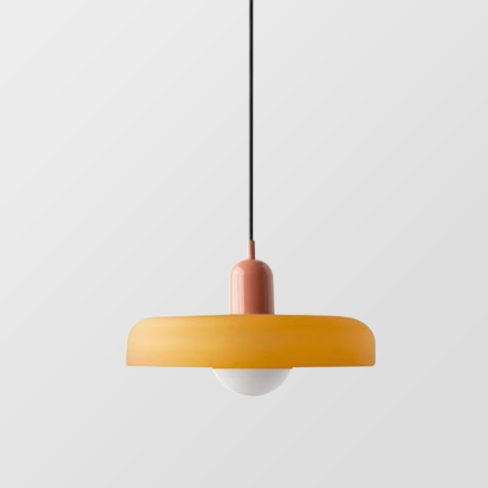 Colora Bauhaus Hanglamp Gekleurd Glas Rond Design