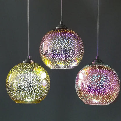 SparkBloom Glazen Hanglamp - 3D-Effect