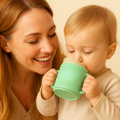 SipBuddy™ peuter mok – Lekvrije drinkbeker - Design & Dine