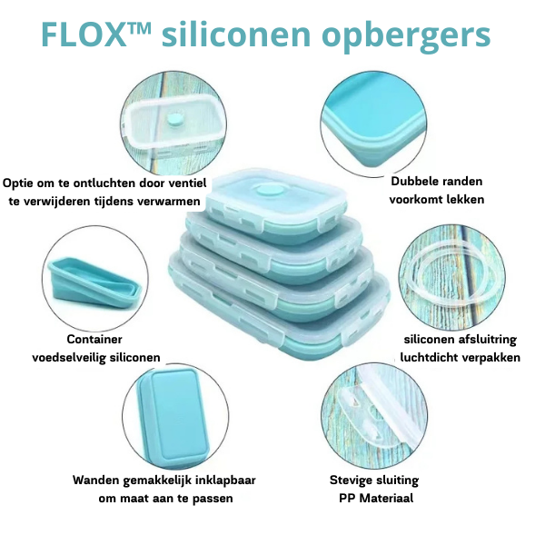 FLOX™ siliconen opbergers - Design & Dine