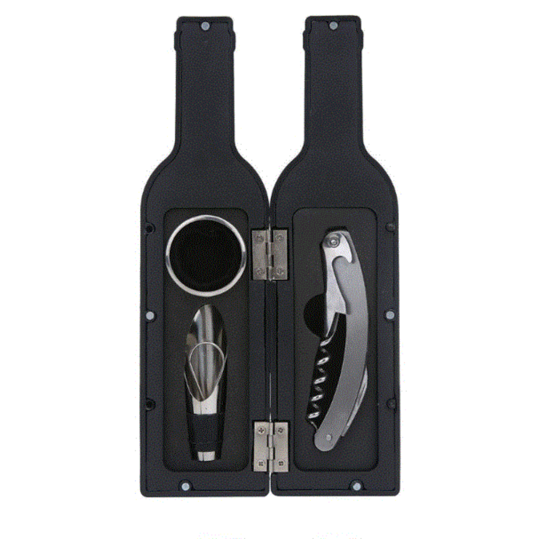 Luxe Wijnfles Openerset Deluxe Geschenkset (5-delig)