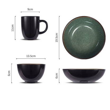 Coimbra Glaze 5-delige servies set