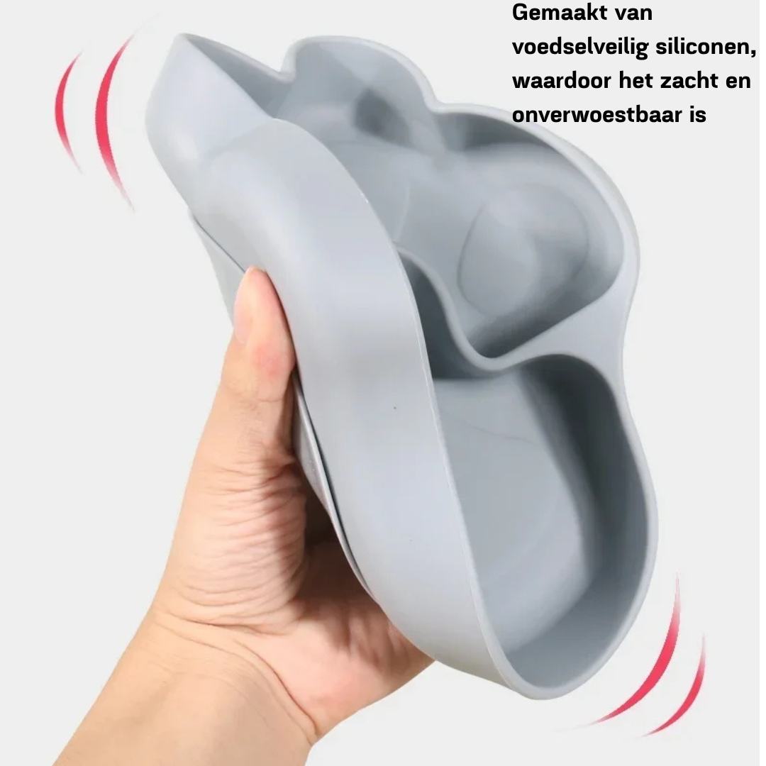 KleverKiddie™ StickyPaw - siliconen bordje - Design & Dine