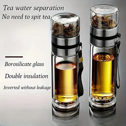 TeaNGo™ Glazen Thee Infuser Fles - Design & Dine