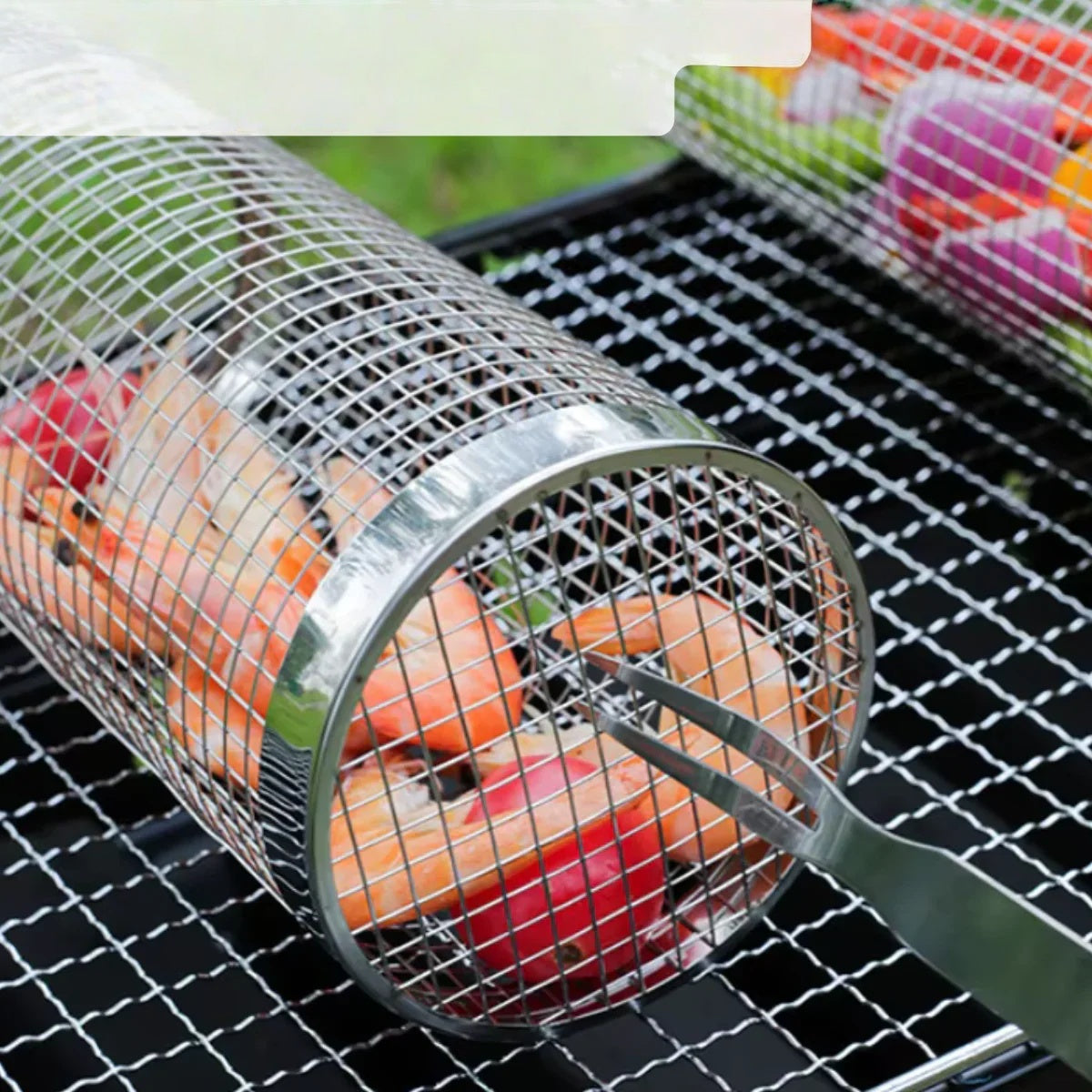 BBQ Grillkorf – Niets valt door je Rooster (1+1 Gratis)