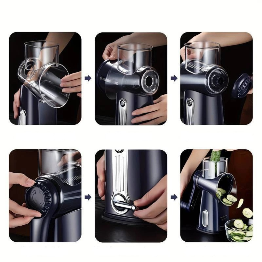 Twisting shredder - 5 in 1 keukenmachine