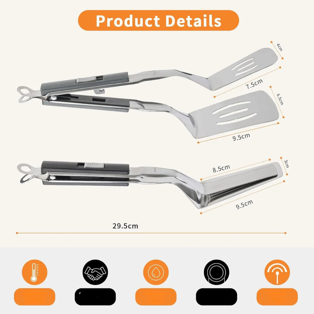 Grip en flip 2 in 1 BBQ tang