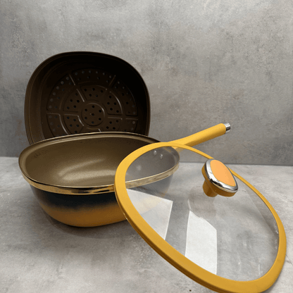 Culinara Titanium  anti-aanbakpan met stoomfunctie