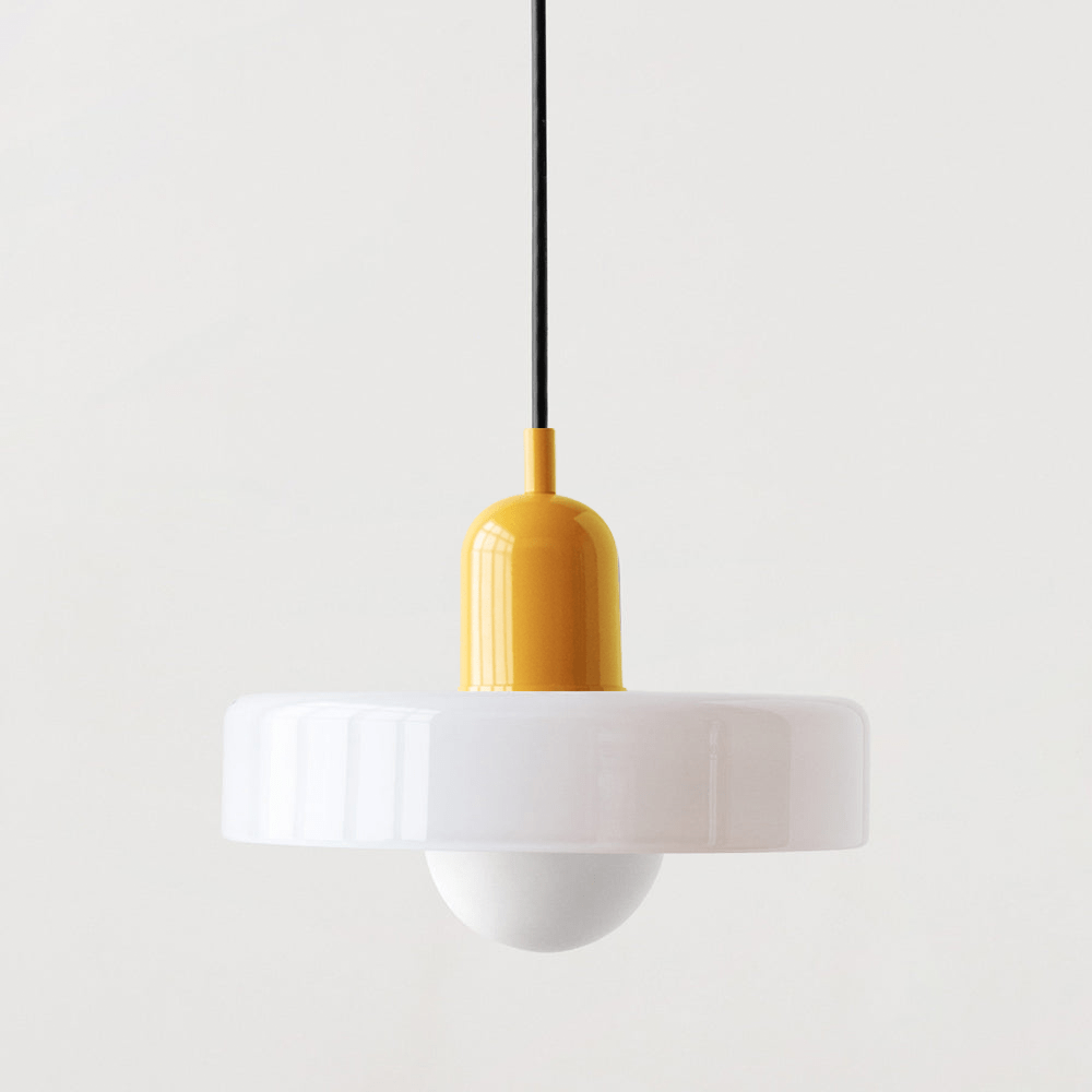 Colora Bauhaus Hanglamp Gekleurd Glas Rond Design