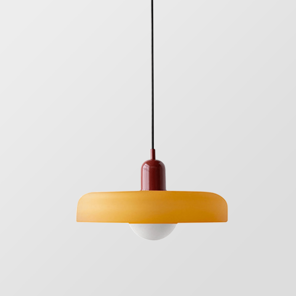 Colora Bauhaus Hanglamp Gekleurd Glas Rond Design