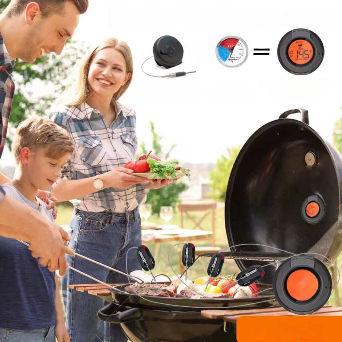 Ai BBQ temperatuurmeter + Gratis mobile app