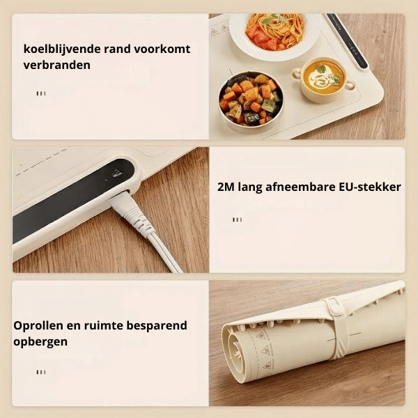 Stayhot - elektrisch verwarmde placemat