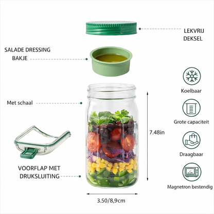 Salad Pod – Knapperig. Vers. Draagbaar.