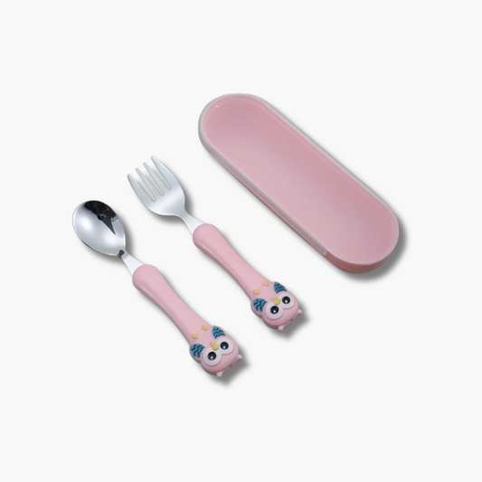 KleverKiddie™ Eerste uilen bestekje - Design & Dine