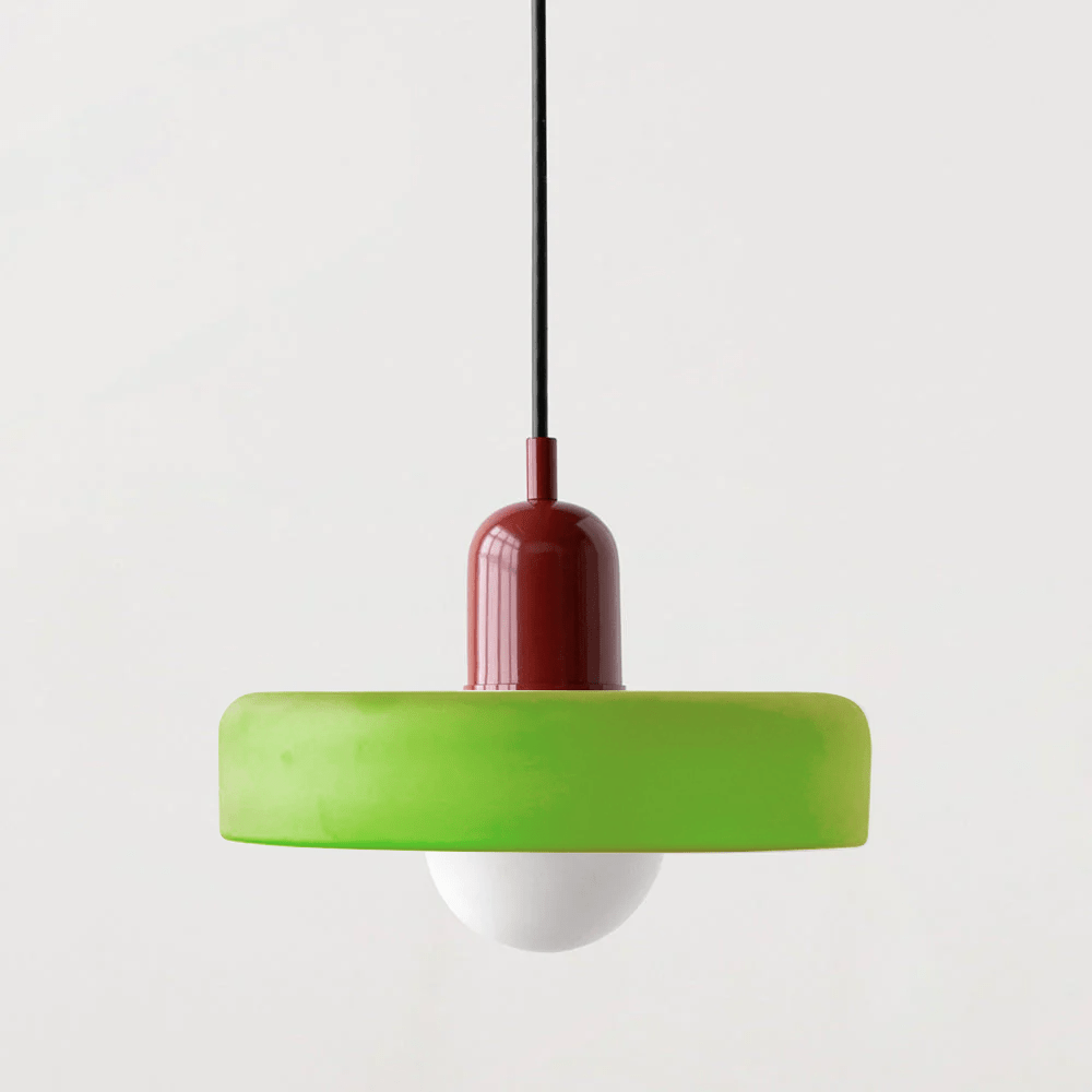 Colora Bauhaus Hanglamp Gekleurd Glas Rond Design
