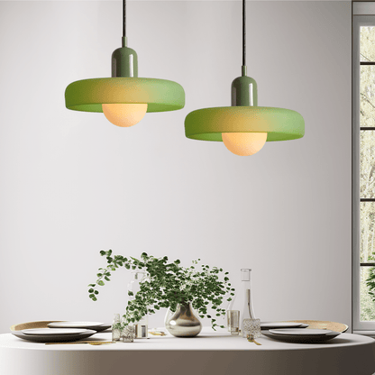 Colora Bauhaus Hanglamp Gekleurd Glas Rond Design