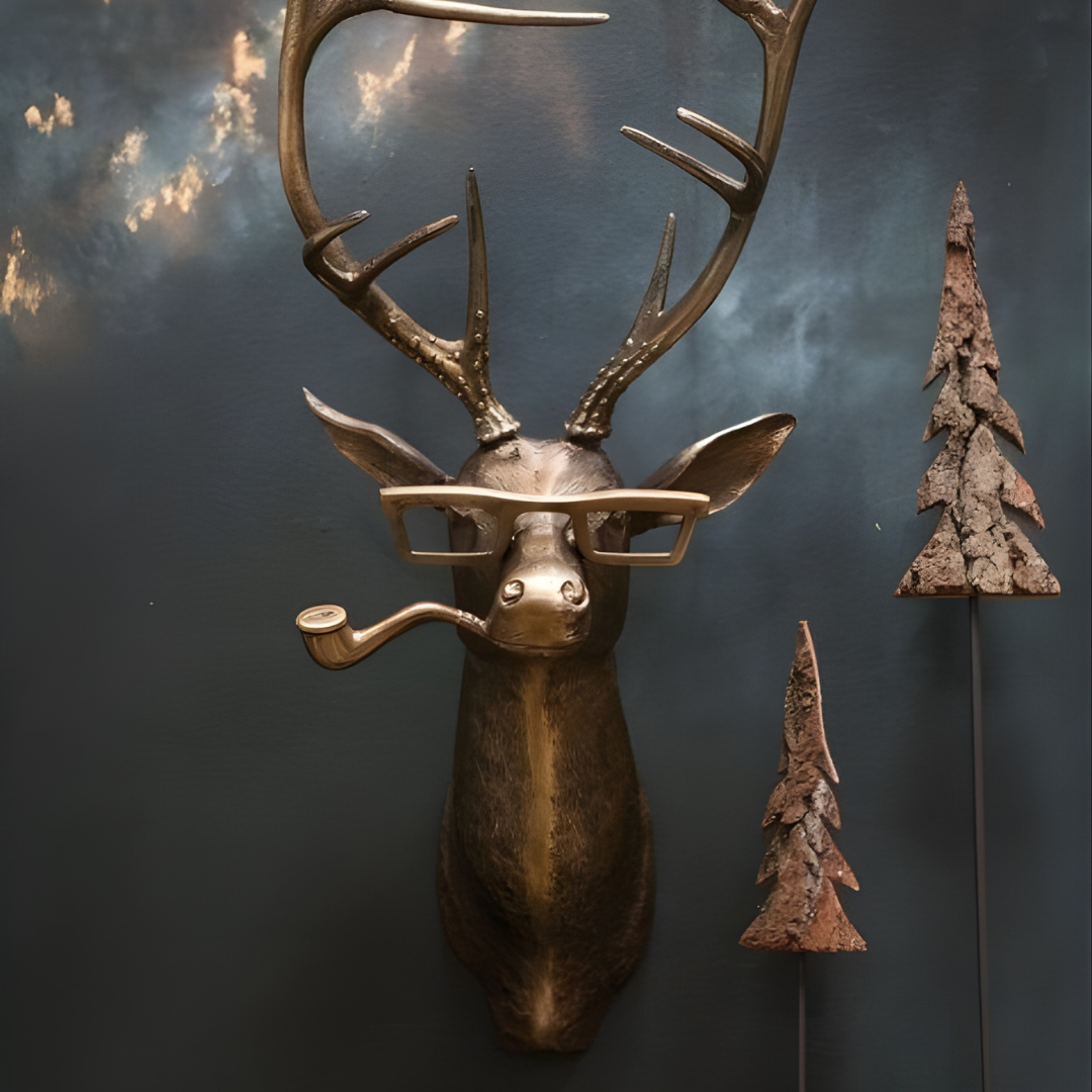 WildCharm Wanddecoratie Met Dierenkop