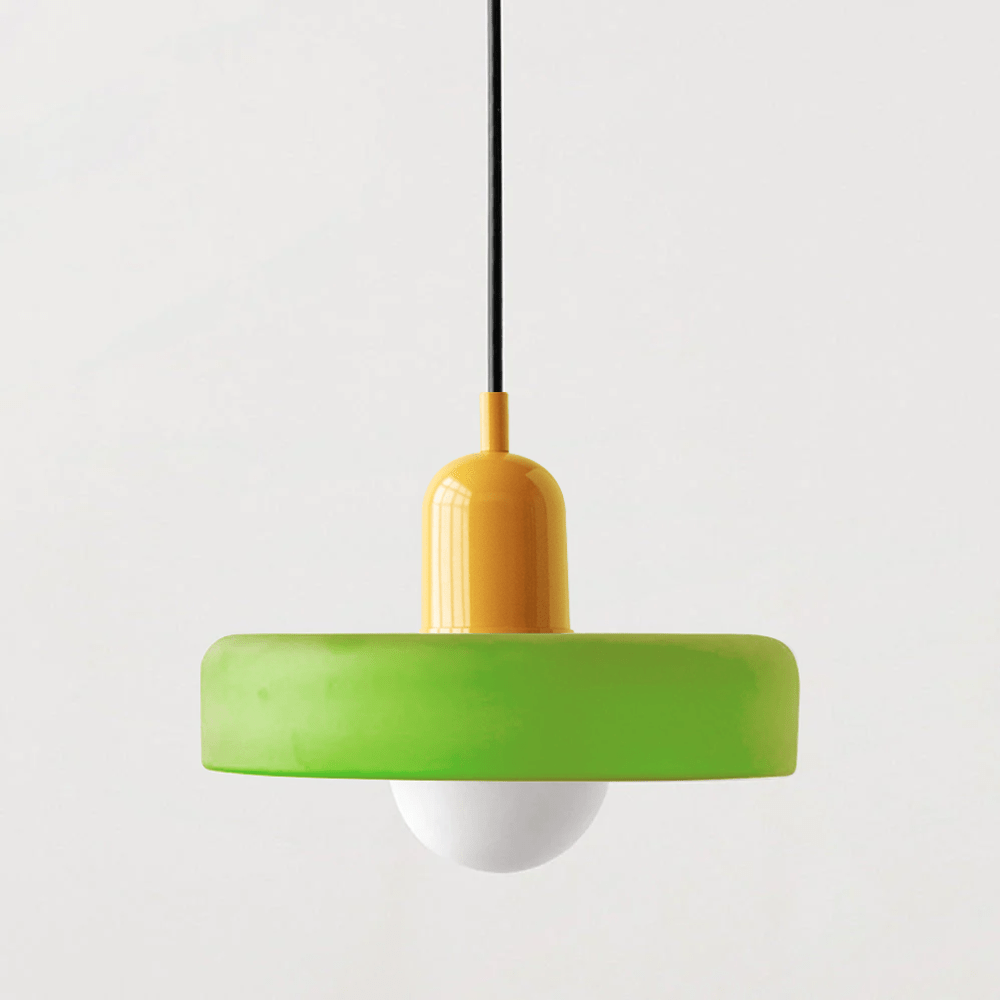 Colora Bauhaus Hanglamp Gekleurd Glas Rond Design